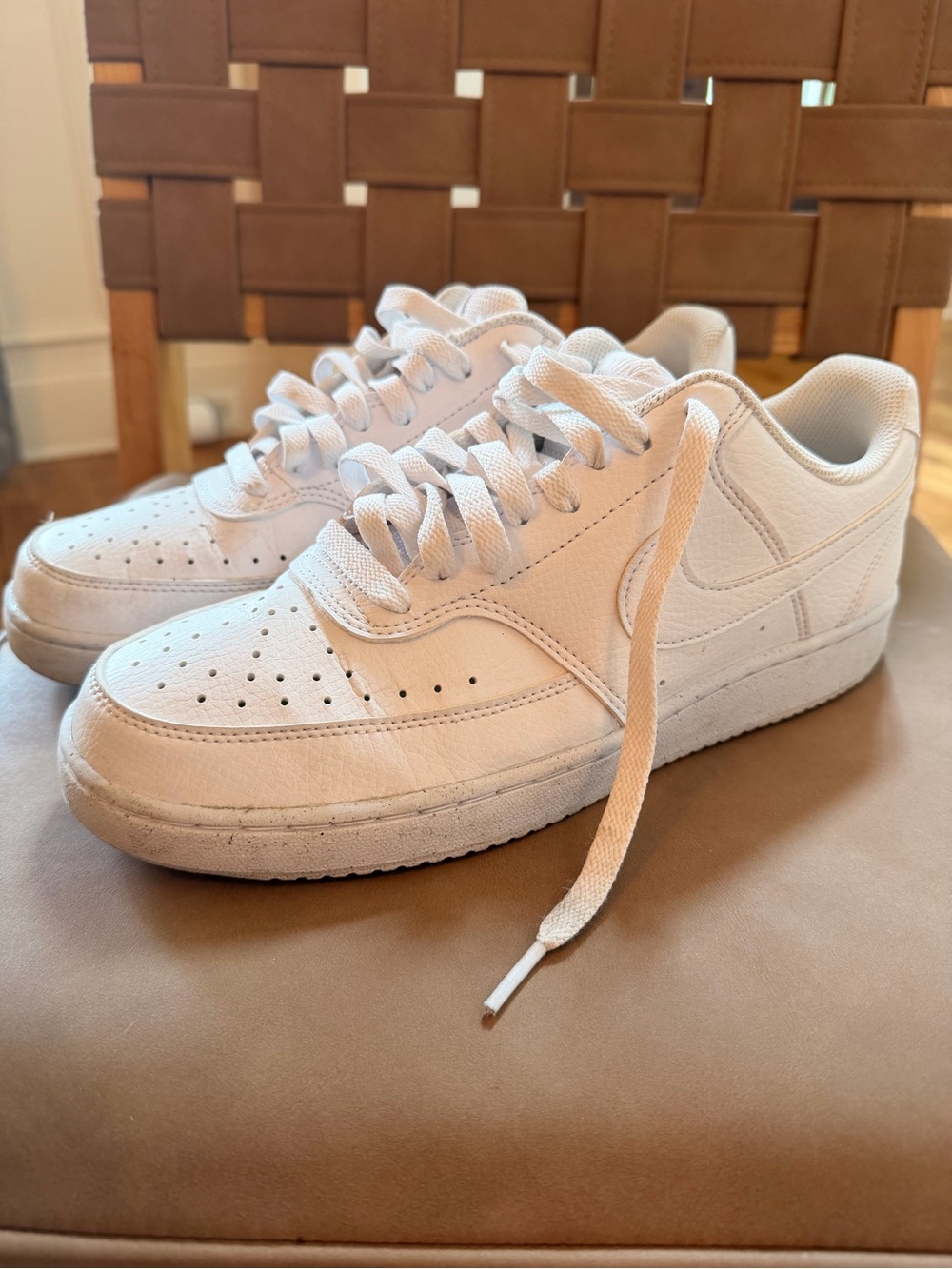 Nike White Low-Top Athletic Sneakers